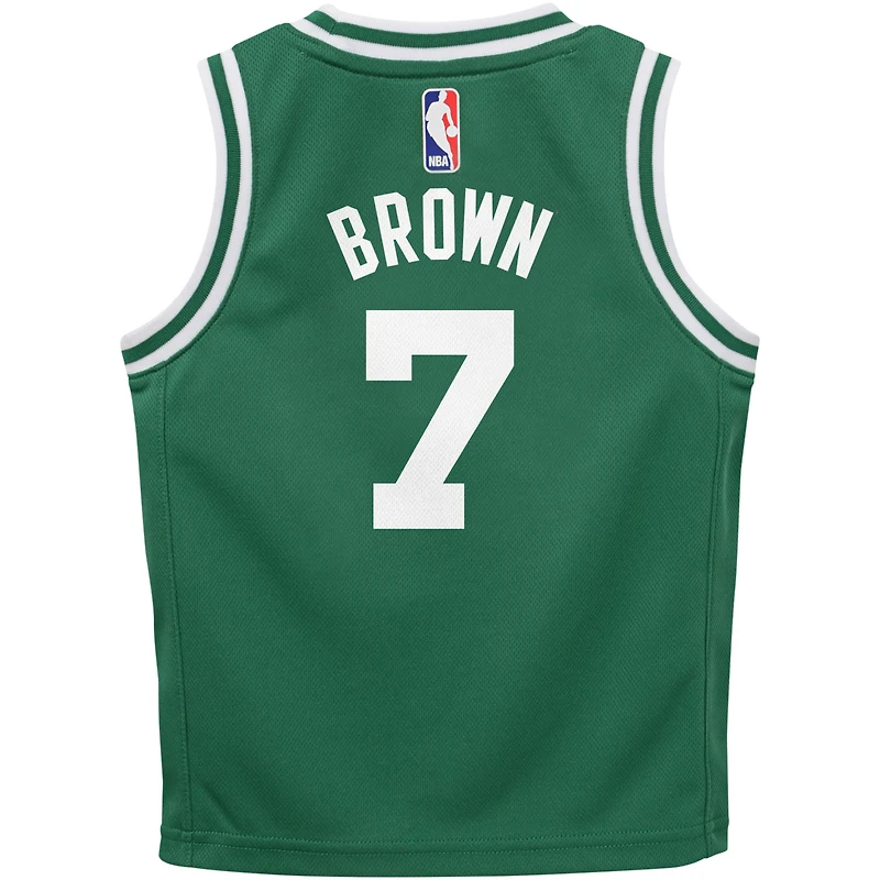 Maillot Nike Jaylen Brown Kelly Green Boston Celtics Swingman pour enfants d'âge préscolaire - Édition Icon