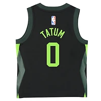 Preschool Nike Jayson Tatum Black Boston Celtics 2024/25 Swingman Player Jersey - City Edition