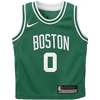 Maillot de joueur Nike Jayson Tatum Swingman des Boston Celtics pour enfants d'âge préscolaire - Édition Icon