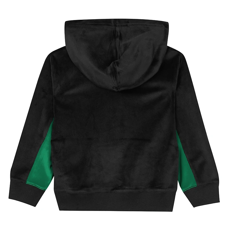 Sweat à capuche en velours noir Boston Celtics pour enfants d'âge préscolaire Outerstuff