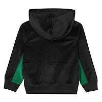 Sweat à capuche en velours noir Boston Celtics pour enfants d'âge préscolaire Outerstuff