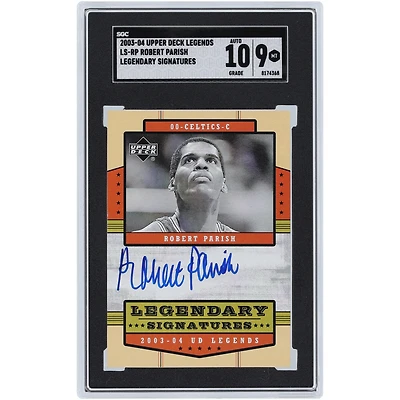 Robert Parrish Boston Celtics Autographed 2003-04 Upper Deck Legends Legendary Signatures #LS-RP SGC Authenticated 9/10 Card