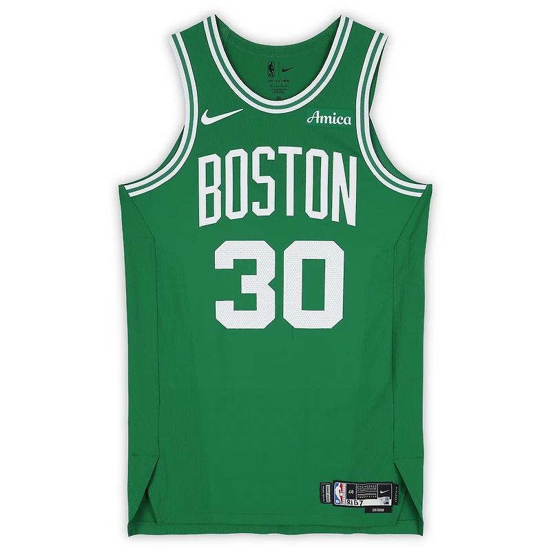 Sam Hauser Boston Celtics Game-Used #30 Kelly Green Nike Jersey vs. Philadelphia 76ers on May 2, 2026 - Size 48+4