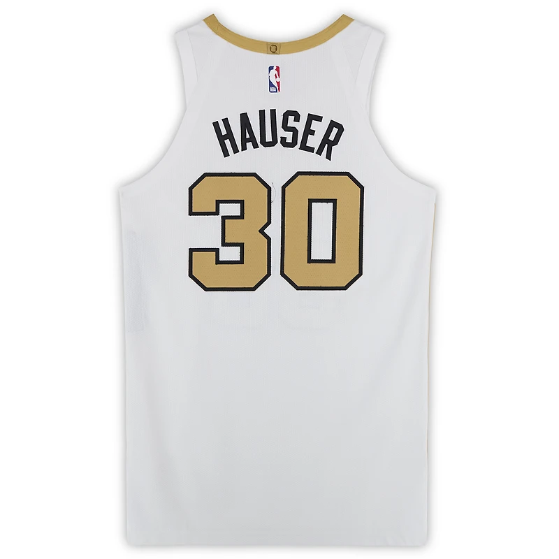Maillot Nike City Edition blanc n° 30 porté par Sam Hauser (Boston Celtics) lors de plusieurs matchs en janvier 2026 - Taille 48+4