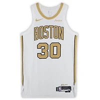 Sam Hauser Boston Celtics Game-Used #30 White City Edition Nike Jersey from Multiple Games in January of 2026 - Size 48+4