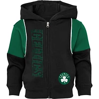 Bambin Noir Boston Celtics Shot Caller - Ensemble sweat à capuche et pantalon entièrement zippé