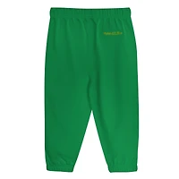 Toddler Mitchell & Ness Cream/Kelly Green Boston Celtics Retro Roots Oversized Pullover Hoodie Pants Set
