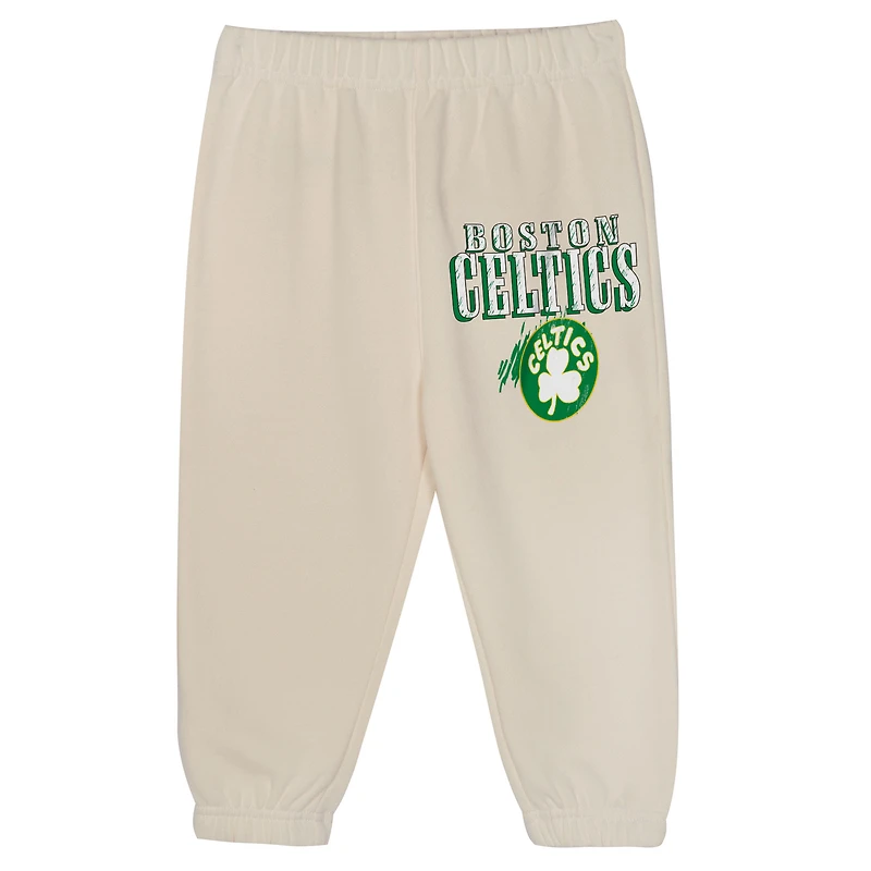 Ensemble sweat à capuche et pantalon surdimensionnés Boston Celtics Hang Time pour tout-petit Mitchell & Ness Cream