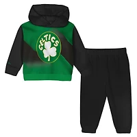 Ensemble sweat à capuche et pantalon oversize Mitchell & Ness vert Kelly/noir Boston Celtics pour tout-petit