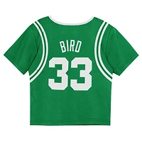 Toddler Mitchell & Ness Larry Bird Kelly Green Boston Celtics 2-Piece Play by Place T-Shirt Shorts Set