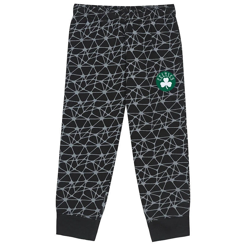 Toddler Outerstuff Black Boston Celtics Nothing But Net Fleece Sweatshirt & Pants Set