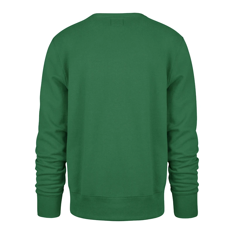 Sweat-shirt unisexe à col rond « 47 Kelly Green Boston Celtics Brush By Headline »