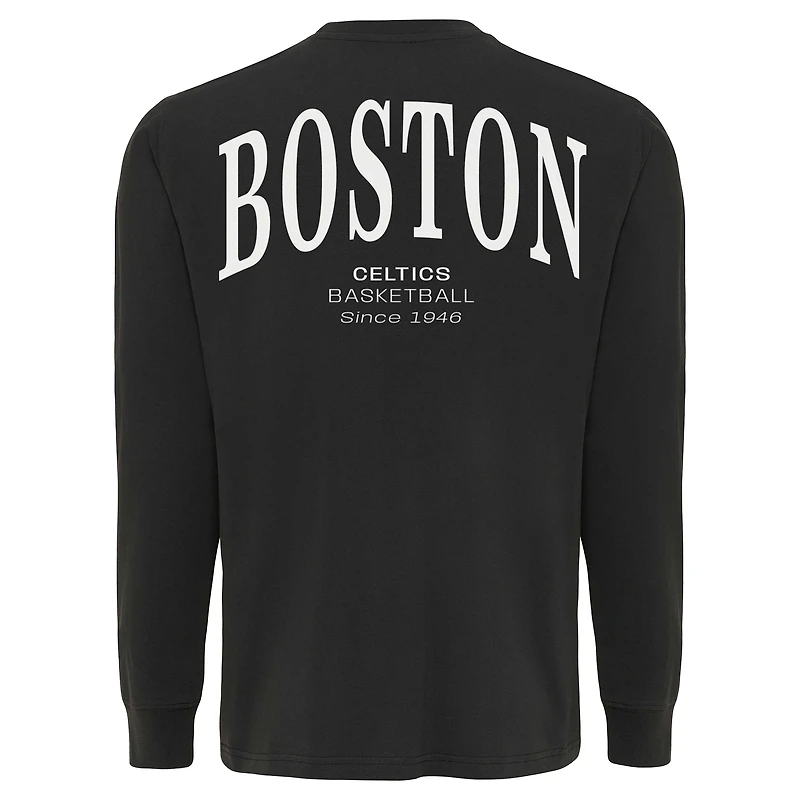 T-shirt unisexe à manches longues Sportiqe anthracite Boston Celtics Athletic Club Collection Sherwood, coupe décontractée, de qualité supérieure