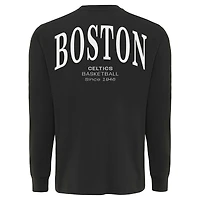 T-shirt unisexe à manches longues Sportiqe anthracite Boston Celtics Athletic Club Collection Sherwood, coupe décontractée, de qualité supérieure