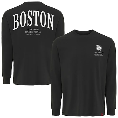 T-shirt unisexe à manches longues Sportiqe anthracite Boston Celtics Athletic Club Collection Sherwood, coupe décontractée, de qualité supérieure