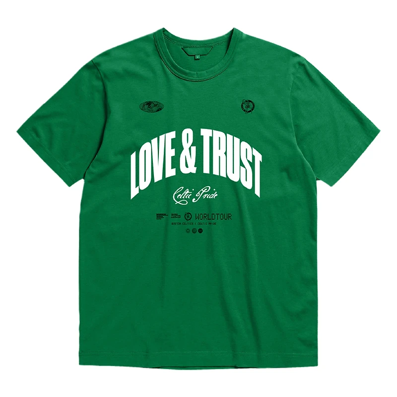 T-shirt unisexe Bleacher Report x Mitchell & Ness Kelly Green Boston Celtics World Tour