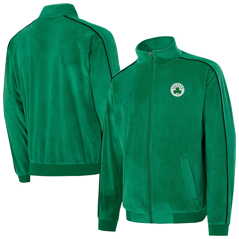 Unisex Concepts Sport  Kelly Green Boston Celtics Archives Velour Full-Zip Jacket