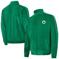 Unisex Concepts Sport  Kelly Green Boston Celtics Archives Velour Full-Zip Jacket
