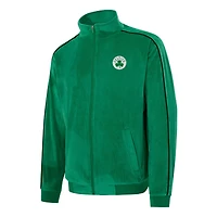 Unisex Concepts Sport  Kelly Green Boston Celtics Archives Velour Full-Zip Jacket