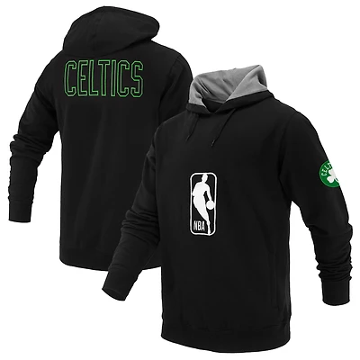 Unisex FISLL Boston Celtics Logoman Shadow Collection Pullover Hoodie