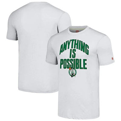 Unisex Homage Ash Boston Celtics Anything Is Possible Tri-Blend T-Shirt