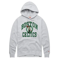 Sweat à capuche unisexe Homage Ash Boston Celtics Logo Arch