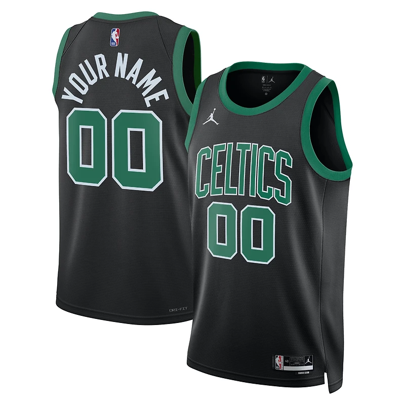 Unisex Jordan Brand Black Boston Celtics Custom Swingman Jersey - Statement Edition