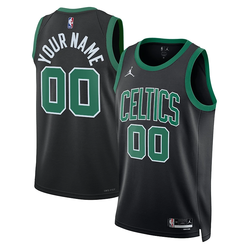 Unisex Jordan Brand Black Boston Celtics Custom Swingman Jersey - Statement Edition