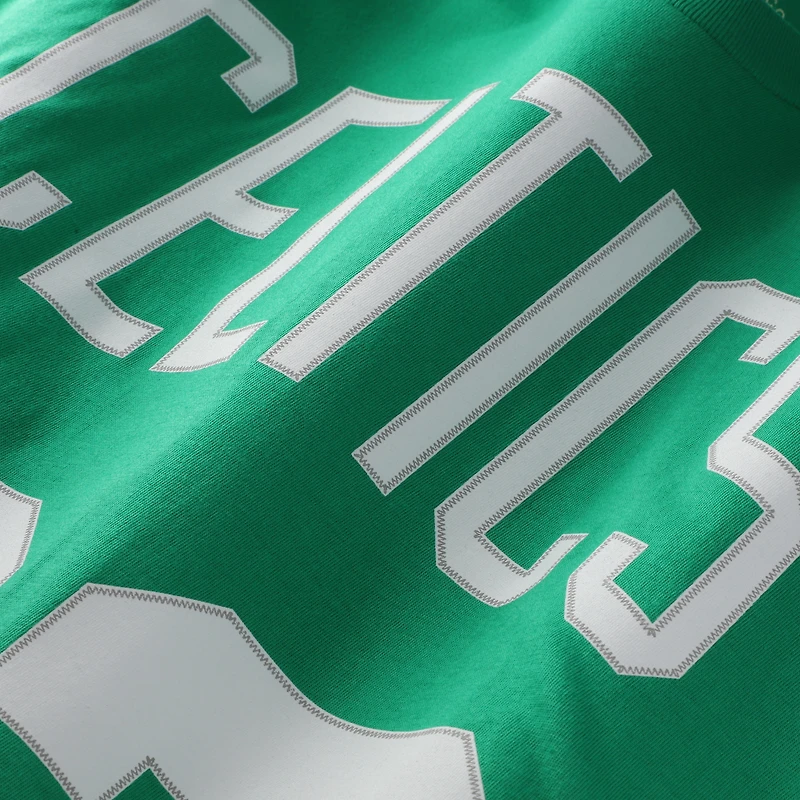 T-shirt unisexe Mitchell & Ness Larry Bird vert Kelly Boston Celtics Hardwood Classics avec nom et numéro