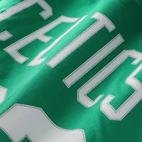 T-shirt unisexe Mitchell & Ness Larry Bird vert Kelly Boston Celtics Hardwood Classics avec nom et numéro
