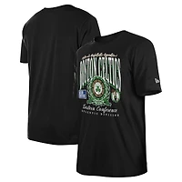 T-shirt unisexe New Era noir surdimensionné Essentials Boston Celtics Boxy