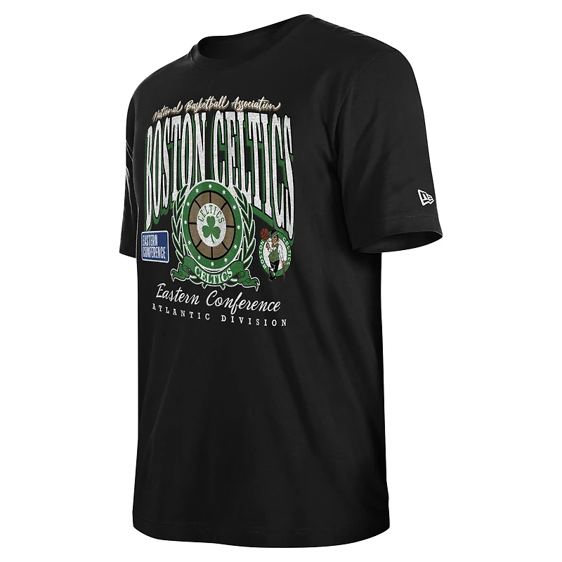 Unisex New Era  Black Boston Celtics Oversized Essentials Boxy T-Shirt