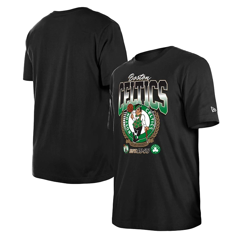 T-shirt unisexe New Era noir Boston Celtics Summer Classics