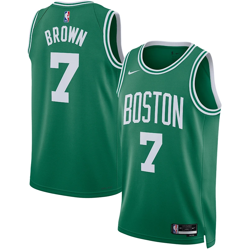 Unisex Nike Jaylen Brown White Boston Celtics Swingman Jersey - Association Edition