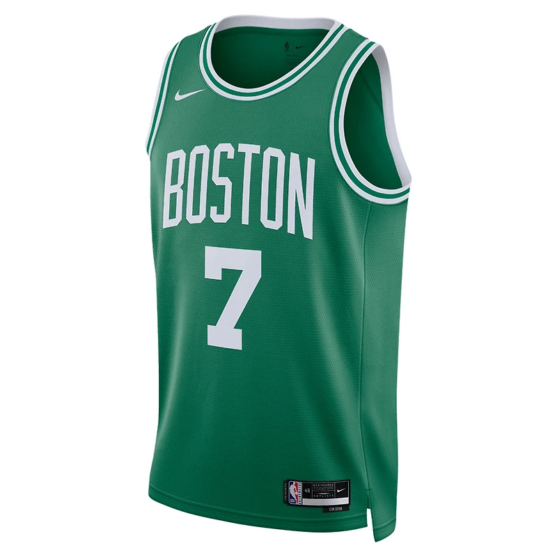 Unisexe Nike Jaylen Marron Blanc Boston Celtics Swingman Jersey - Édition Association