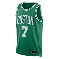 Unisexe Nike Jaylen Marron Blanc Boston Celtics Swingman Jersey - Édition Association