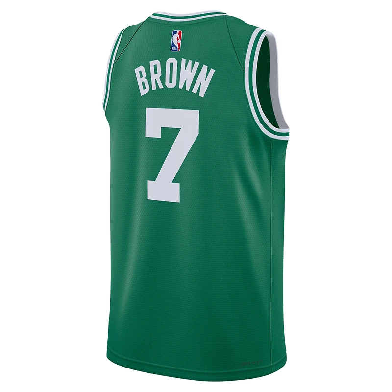 Unisexe Nike Jaylen Marron Blanc Boston Celtics Swingman Jersey - Édition Association