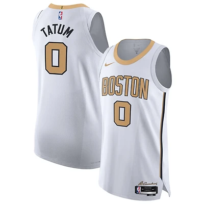 Unisex Nike Jayson Tatum White Boston Celtics 2025/26 Authentic Jersey - City Edition