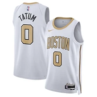 Maillot Swingman unisexe Nike Jayson Tatum blanc Boston Celtics 2025/26 - Édition City