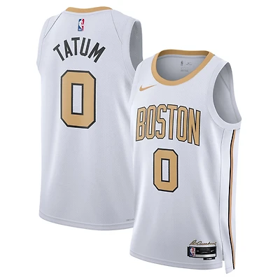 Unisex Nike Jayson Tatum White Boston Celtics 2025/26 Swingman Jersey - City Edition