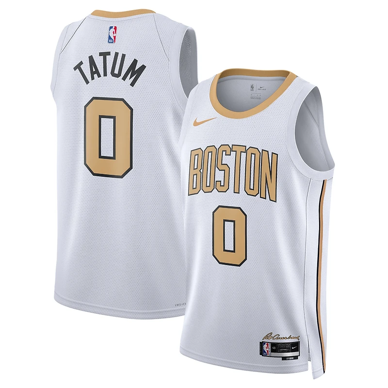Unisex Nike Jayson Tatum White Boston Celtics 2025/26 Swingman Jersey - City Edition