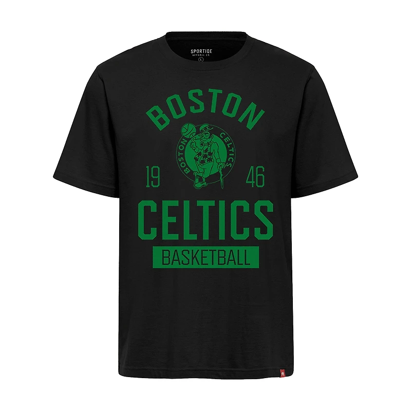 T-shirt unisexe Sportiqe noir premium Boston Celtics Duke