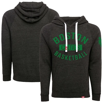 Sweat à capuche unisexe Sportiqe noir Boston Celtics Olsen Tri-Blend