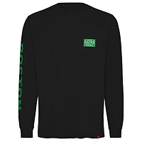 T-shirt unisexe Sportiqe à manches longues et poche épaisse Boston Celtics Wales noir