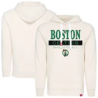 Unisex Sportiqe  Cream Boston Celtics Olsen Tri-Blend Raglan Hoodie