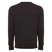 Sweat-shirt unisexe Sportiqe Heather Black Boston Celtics Harmon super doux à trois mélanges raglan