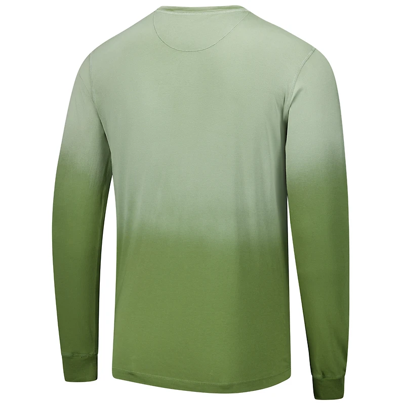 Unisex Sportiqe Olive Boston Celtics Sun Fade Vintage Mohave Long Sleeve T-Shirt