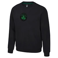 Unisex Stadium Essentials Black Boston Celtics Club Level Chenille Sweatshirt