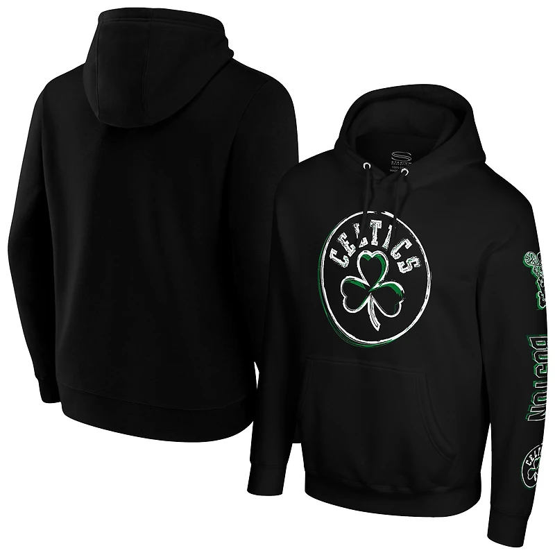 Unisex Stadium Essentials Black Boston Celtics Elementized Ride Hoodie