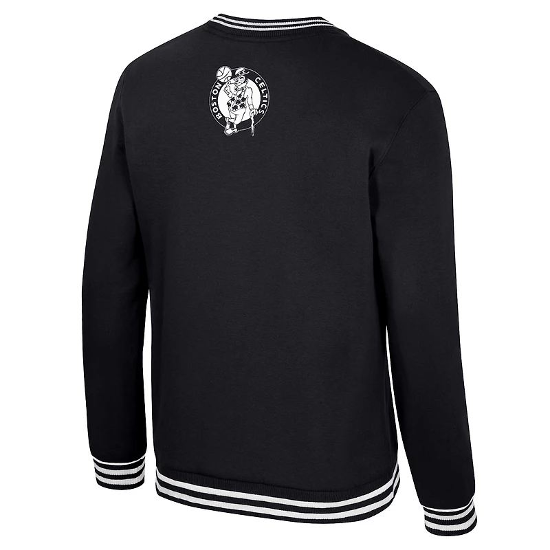 Unisex Stadium Essentials Black Boston Celtics Half-Time 2 Pullover Sweatshirt